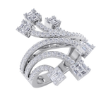 Load image into Gallery viewer, Beautiful ring in white gold with white diamonds of 1.28 ct in weight