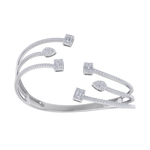 Load image into Gallery viewer, Intricate cuff in rose gold with white diamonds of 3.24 ct in weight