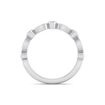 Load image into Gallery viewer, Marquise and round shaped ring in white gold with white diamonds of 0.16 ct in weight.