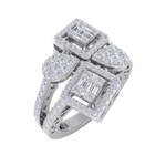 Load image into Gallery viewer, Beautiful ring in white gold with white diamonds of 0.95 ct in weight