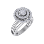 Load image into Gallery viewer, Diamond ring in rose gold with white diamonds of 0.33 ct in weight