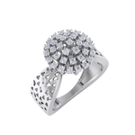 Load image into Gallery viewer, Diamond ring in yellow gold with white diamonds of 0.33 ct in weight