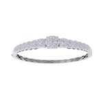 Load image into Gallery viewer, Diamond bangle in white gold with white diamonds of 2.44 ct in weight
