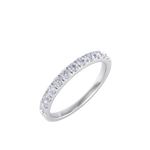 Load image into Gallery viewer, Classic Wedding band in rose gold with white diamonds of 0.49 ct in weight