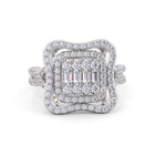 Load image into Gallery viewer, Fashion ring in white gold with white diamonds of 0.67 ct in weight