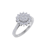 Load image into Gallery viewer, Beautiful ring in yellow gold with white diamonds of 0.74 ct in weight