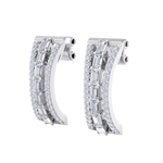 Load image into Gallery viewer, Diamond earrings in yellow gold with white diamonds of 1.13 ct in weight