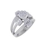 Load image into Gallery viewer, Beautiful ring in white gold with white diamonds of 0.91 ct in weight