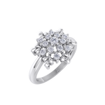 Load image into Gallery viewer, Diamond ring in white gold with white diamonds of 0.37 ct in weight