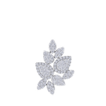 Load image into Gallery viewer, Diamond leaf pendant in rose gold with white diamonds of 2.31 ct in weight