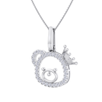 Load image into Gallery viewer, Cute Pendant in white gold with white diamonds of 0.58 ct in weight