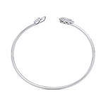 Load image into Gallery viewer, Diamond cuff bracelet in white gold with white diamonds of 0.56 ct in weight