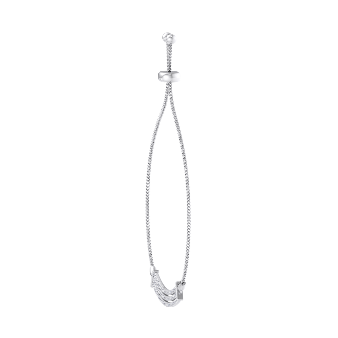 Diamond bar bolo necklace in white gold with white diamonds of 0.93 ct in weight