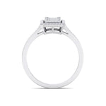 Load image into Gallery viewer, Beautiful Ring in white gold with white baguette diamonds of 0.59 ct in weight