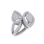 Load image into Gallery viewer, Diamond ring in rose gold with white diamonds of 0.74 ct in weight