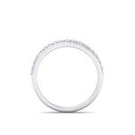 Load image into Gallery viewer, Classic Wedding band in rose gold with white diamonds of 0.83 ct in weight