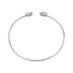 Load image into Gallery viewer, Cuff bracelet in rose gold with white diamonds of 0.56 ct in weight