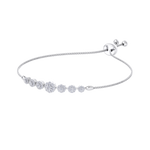 Load image into Gallery viewer, Diamond bracelet in yellow gold with white diamonds of 0.86 ct in weight