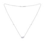 Load image into Gallery viewer, Leaf necklace in yellow gold with white diamonds of 0.59 ct in weight