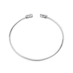 Load image into Gallery viewer, Cuff bracelet in white gold with white diamonds of 0.58 ct in weight