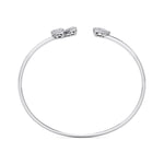 Load image into Gallery viewer, Cuff bracelet in rose gold with white diamonds of 0.53 ct in weight