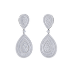 Load image into Gallery viewer, Diamond chandelier earrings in white gold with white diamonds of 8.15 ct in weight