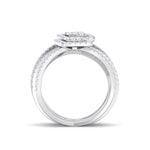 Load image into Gallery viewer, Multi-band diamond ring in yellow gold with white diamonds of 2.65 ct in weight