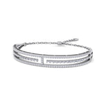 Load image into Gallery viewer, Bracelet in white gold with white diamonds of 1.75 ct in weight
