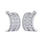 Load image into Gallery viewer, Beautiful Stud Earrings in yellow gold with white diamonds of 2.89 in weight