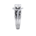 Load image into Gallery viewer, Solitaire ring in yellow gold with white diamonds of 0.50 ct in weight