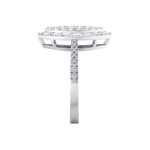 Load image into Gallery viewer, Marquise cluster ring in rose gold with white diamonds of 1.03 ct in weight