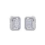 Load image into Gallery viewer, Beautiful Stud Earrings in white gold with white diamonds of 1.78 in weight