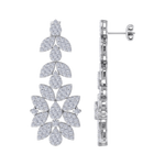Load image into Gallery viewer, Chandelier earrings in yellow gold with white diamonds of 3.03 ct in weight