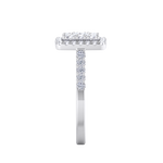 Load image into Gallery viewer, Square cluster ring in rose gold with white diamonds of 1.01 ct in weight