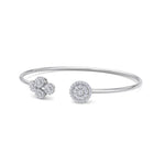 Load image into Gallery viewer, Cuff bracelet in rose gold with white diamonds of 0.57 ct in weight