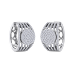Load image into Gallery viewer, Beautiful Stud Earrings in rose gold with white diamonds of 1.27 in weight