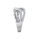 Load image into Gallery viewer, Beautiful ring in rose gold with white diamonds of 0.50 ct in weight