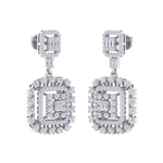 Load image into Gallery viewer, Drop earrings in yellow gold with white diamonds of 3.00 ct in weight