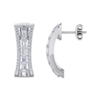 Load image into Gallery viewer, Diamond earrings in white gold with white diamonds of 1.13 ct in weight