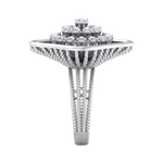 Load image into Gallery viewer, Statement ring in white gold with white diamonds of 0.98 ct in weight