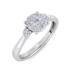 Load image into Gallery viewer, Elegant diamond ring in yellow gold with white diamonds of 0.33 ct in weight
