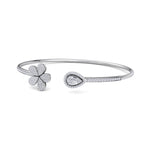 Load image into Gallery viewer, Cuff bracelet in rose gold with white diamonds of 0.72 ct in weight