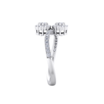 Load image into Gallery viewer, Diamond ring in white gold with white diamonds of 0.53 ct in weight