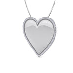 Load image into Gallery viewer, Heart pendant in rose gold with white diamonds of 0.33 ct in weight