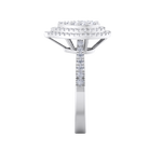 Load image into Gallery viewer, Pear cluster engagement ring in yellow gold with white diamonds of 0.63 ct in weight