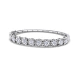 Load image into Gallery viewer, Diamond bracelet in white gold with white diamonds of 3.30 ct in weight