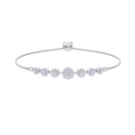 Load image into Gallery viewer, Diamond bracelet in yellow gold with white diamonds of 0.86 ct in weight