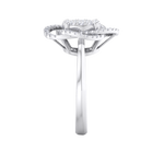 Load image into Gallery viewer, Intricate diamond ring in rose gold with white diamonds of 0.63 ct in weight