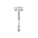 Load image into Gallery viewer, Pear ring in white gold with white diamonds of 0.68 ct in weight