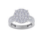 Load image into Gallery viewer, Diamond ring in yellow gold with white diamonds of 1.59 ct in weight